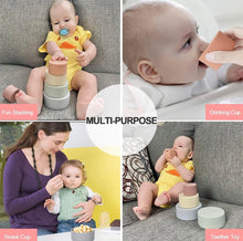 Load image into Gallery viewer, SILICONE STACKING CUPS BABY TOYS