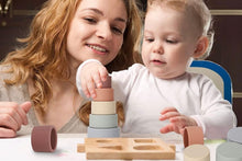 Load image into Gallery viewer, SILICONE STACKING CUPS BABY TOYS