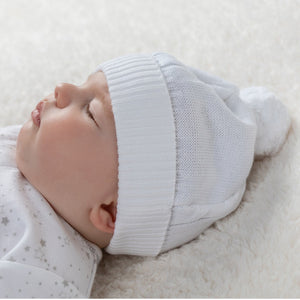 FUZZY BABY BOBBLE HAT