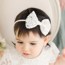 Load image into Gallery viewer, ROSE BOW HEADBAND
