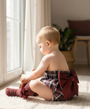Load image into Gallery viewer, CHEQUERED PEP BLOOMS SHORT&amp;SOCKS
