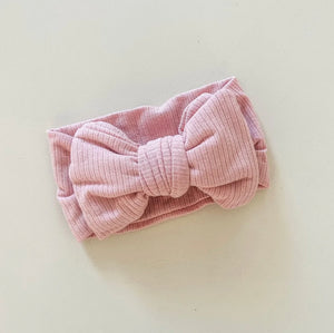 GIA COTTON RIBBED BOW HEADBAND