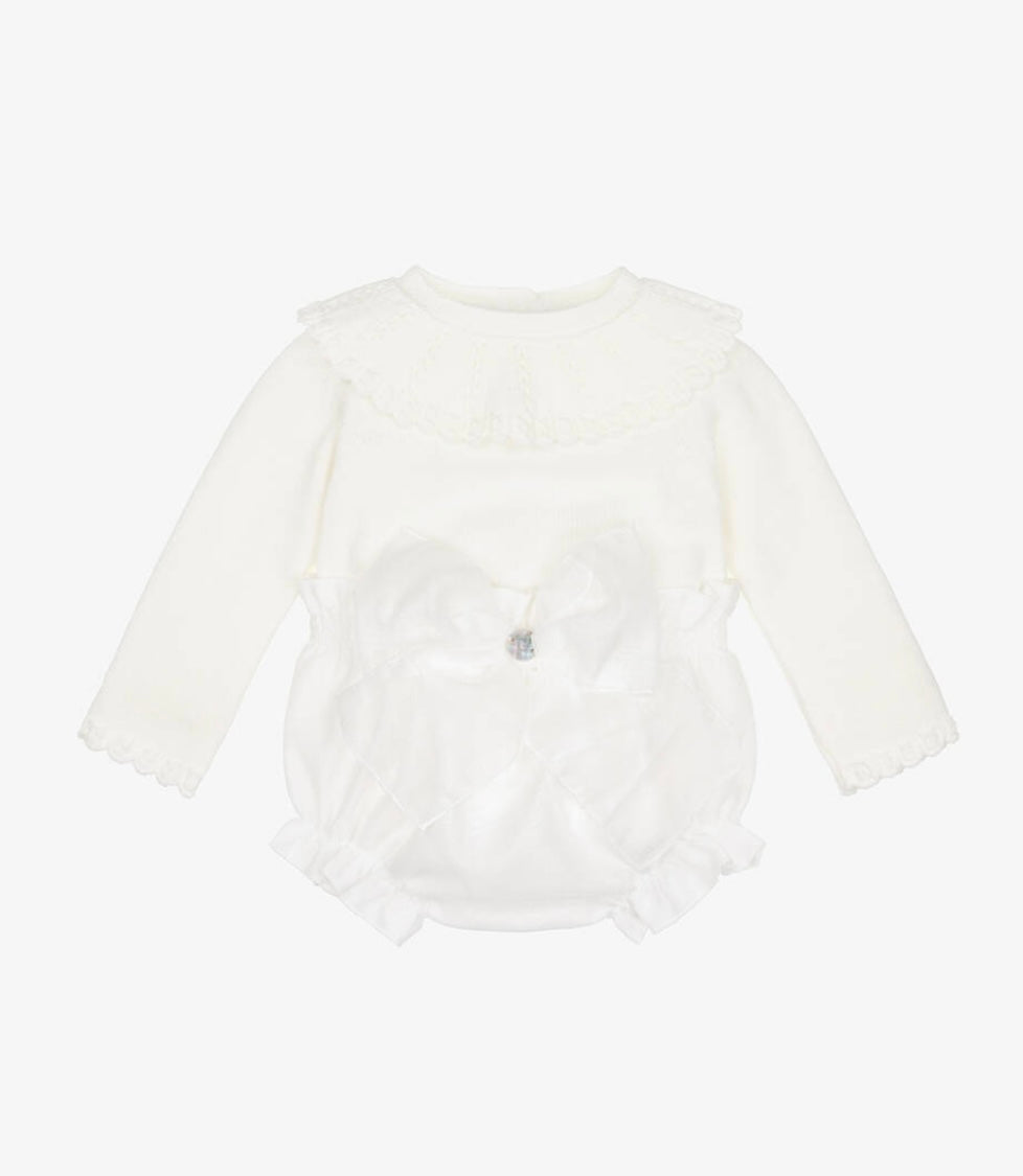 LACE FLOWER IVORY SET