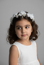 Load image into Gallery viewer, FLORAL SILVER HEADBAND

