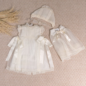 DALIA IVORY DRESS WITHOUT HAT,WITHOUT CAPE .(C)