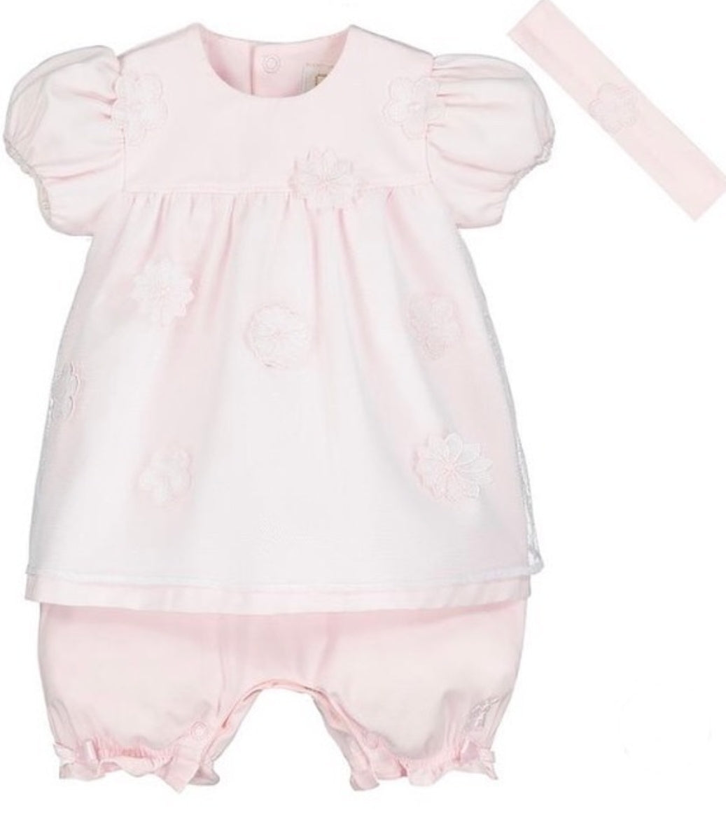 ELKA LIGHT PINK BLOUSE & SHORT SETS