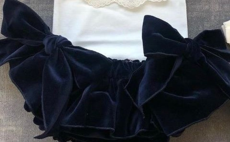 NAVY PEP BLOOMS PANTY