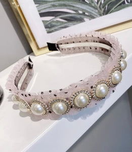 POPPY PEARLS THIN HAIRBAND